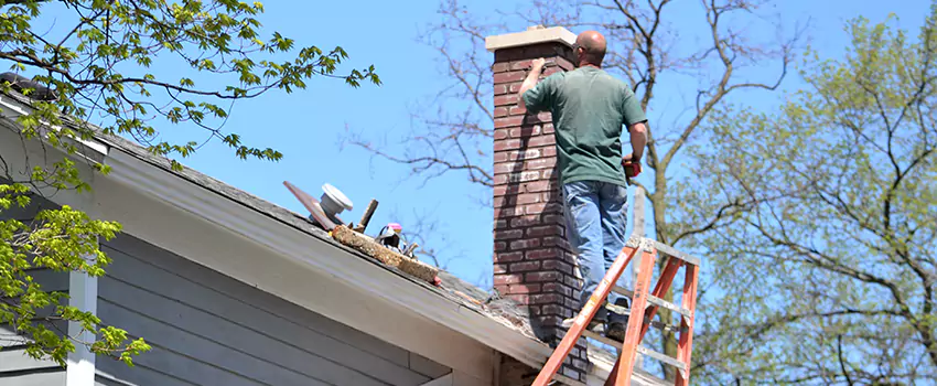 Vinyl and PVC Chimney Flashing Installation in Edwardsville, IL