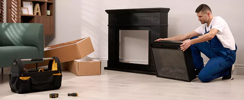 Old Rusted Metal Fireplace Repair And Replacement in Edwardsville, IL