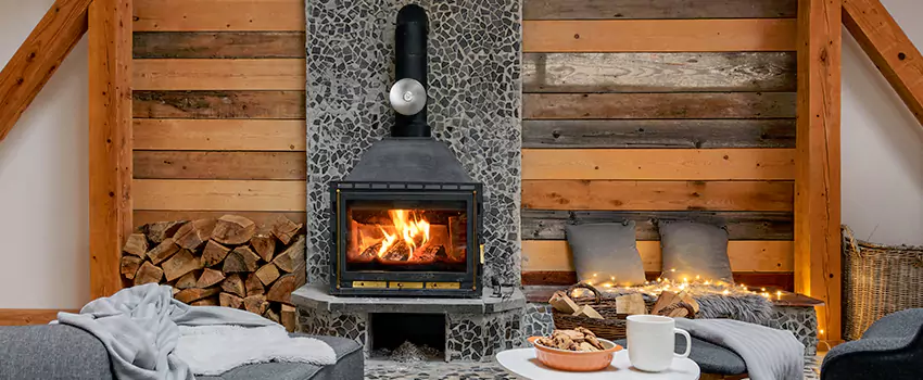Thelin Hearth Products Direct Vent Gas Stove Fireplace Inspection in Edwardsville, Illinois